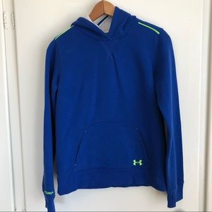 Youth L Blue Under Armour Hoodie
